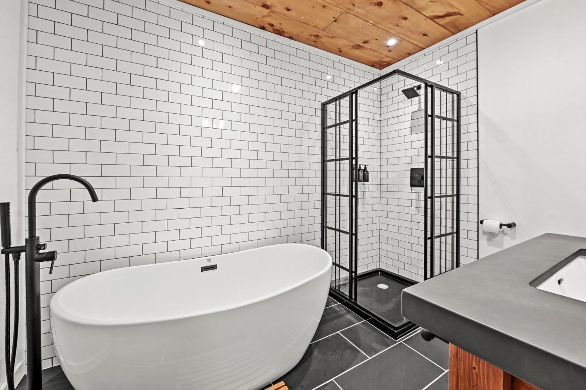 Smoky Mountains Hut Tub Cabin Dog Friendly セバービル エクステリア 写真