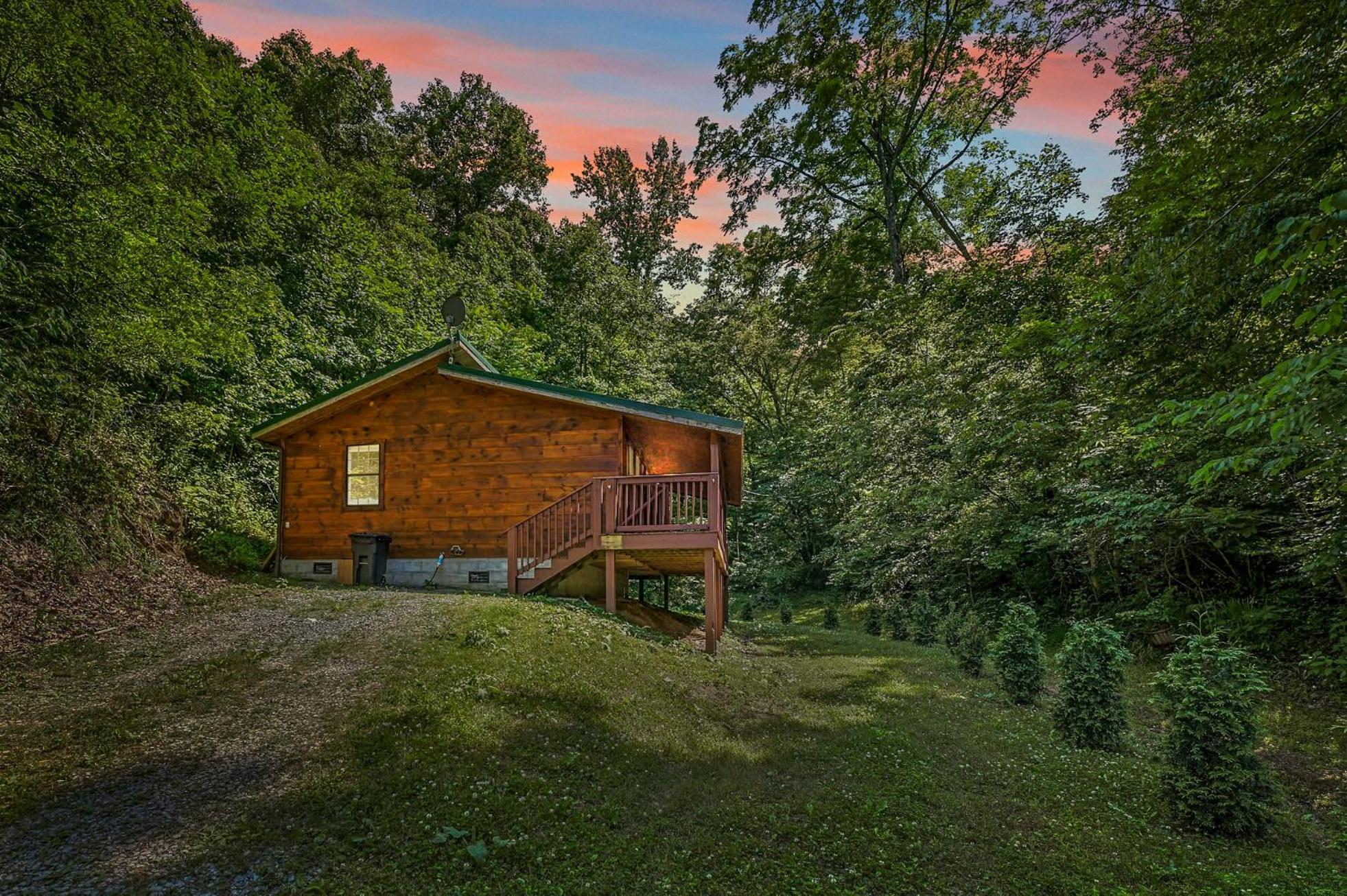 Smoky Mountains Hut Tub Cabin Dog Friendly セバービル エクステリア 写真