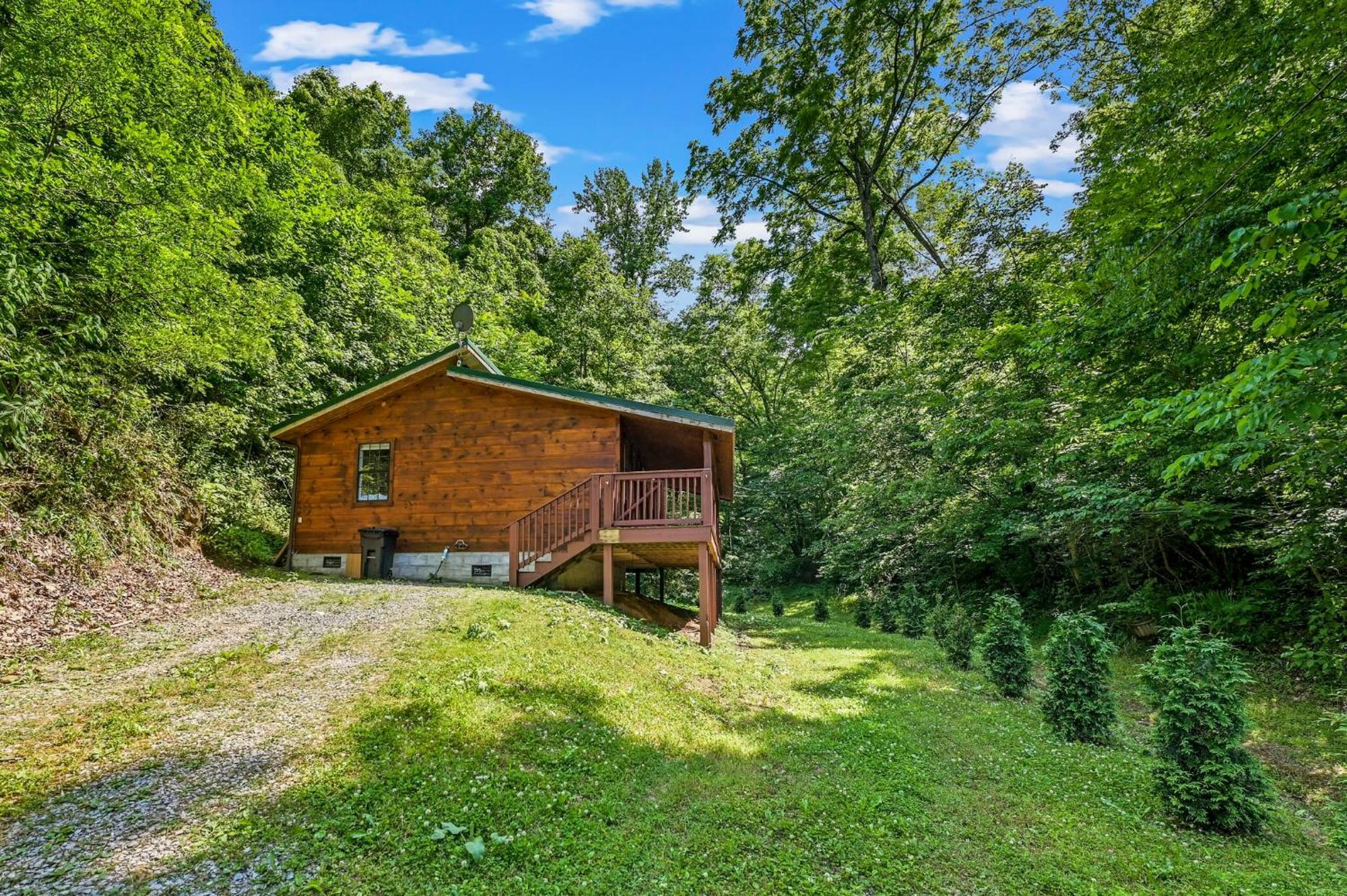 Smoky Mountains Hut Tub Cabin Dog Friendly セバービル エクステリア 写真