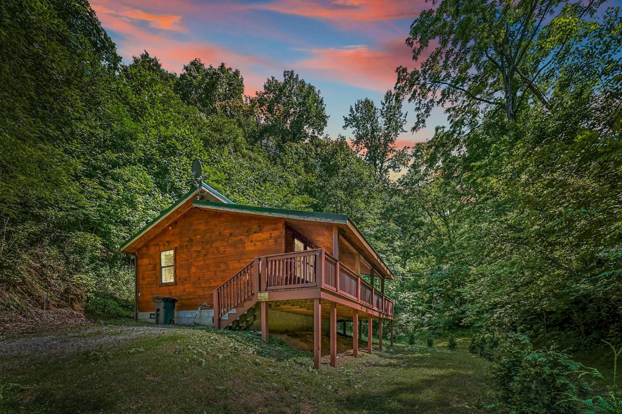 Smoky Mountains Hut Tub Cabin Dog Friendly セバービル エクステリア 写真